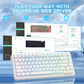 ATTACK SHARK X82PRO HE Magnetic Switch Wireless Gaming Keyboard - White