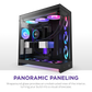 NZXT H9 Flow RGB+ (2025) Dual-Chamber Mid Tower Case With RGB Fans & Control Hub - All Black