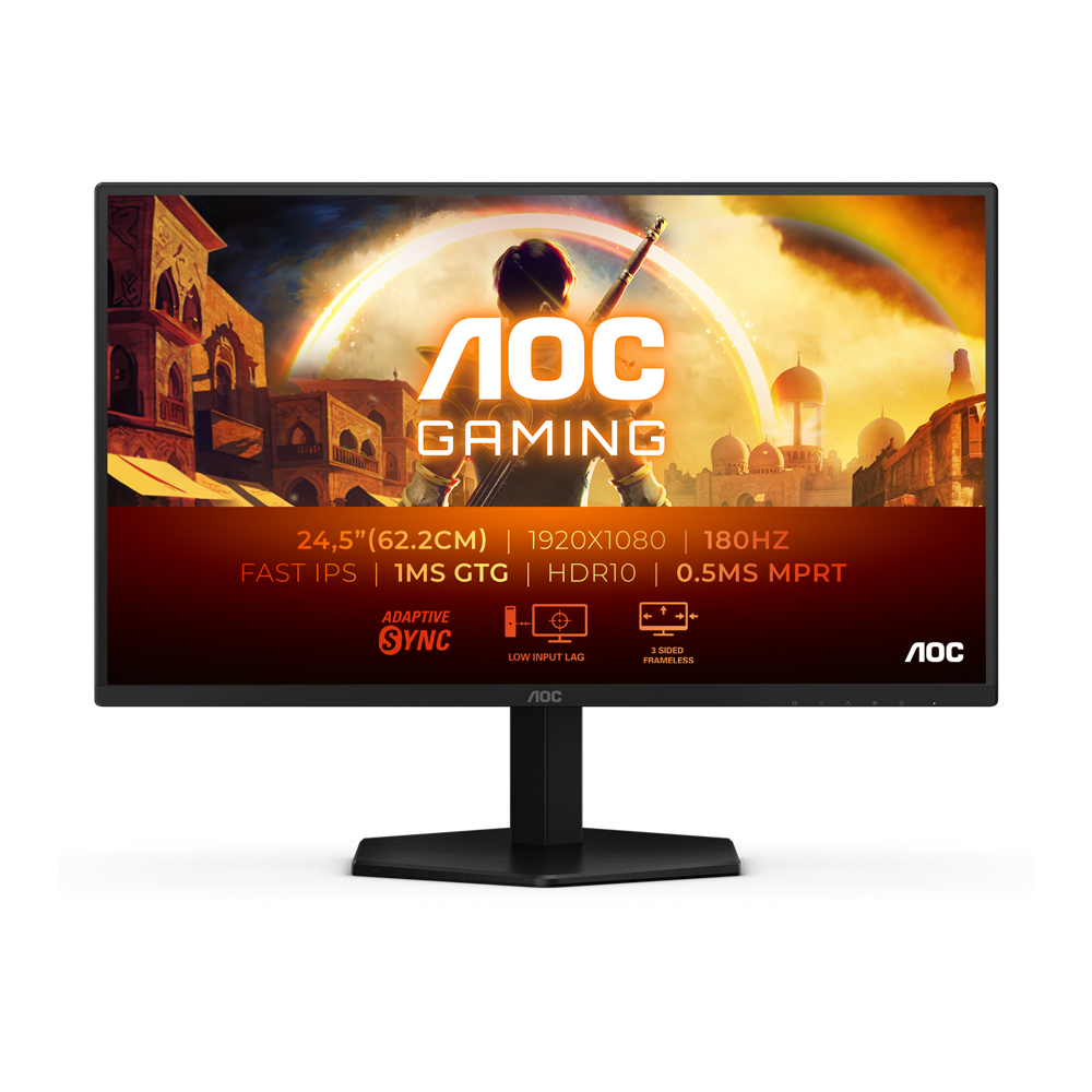 AOC 25G42E - 24.5 Inch FHD 180Hz 1ms IPS Gaming Monitor - Black