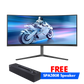 PHILIPS EVNIA 34 Inch  WQHD HDMI 2.0 x 2 QD OLED Curved Gaming Monitor - Black