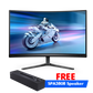 PHILIPS EVNIA 27 Inch QHD 240Hz 0.5ms HDMI 2.0 Curved Gaming Monitor - Black