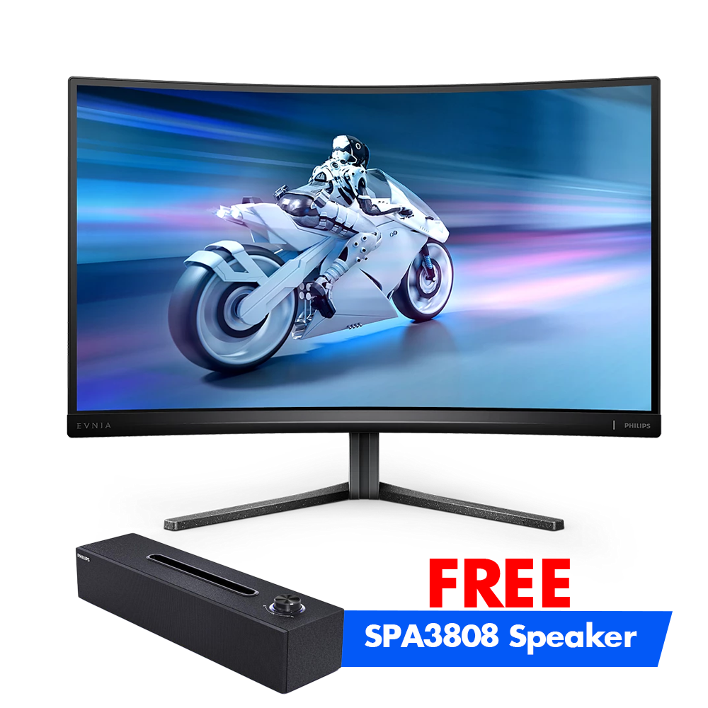 PHILIPS EVNIA 27 Inch QHD 240Hz 0.5ms HDMI 2.0 Curved Gaming Monitor - Black