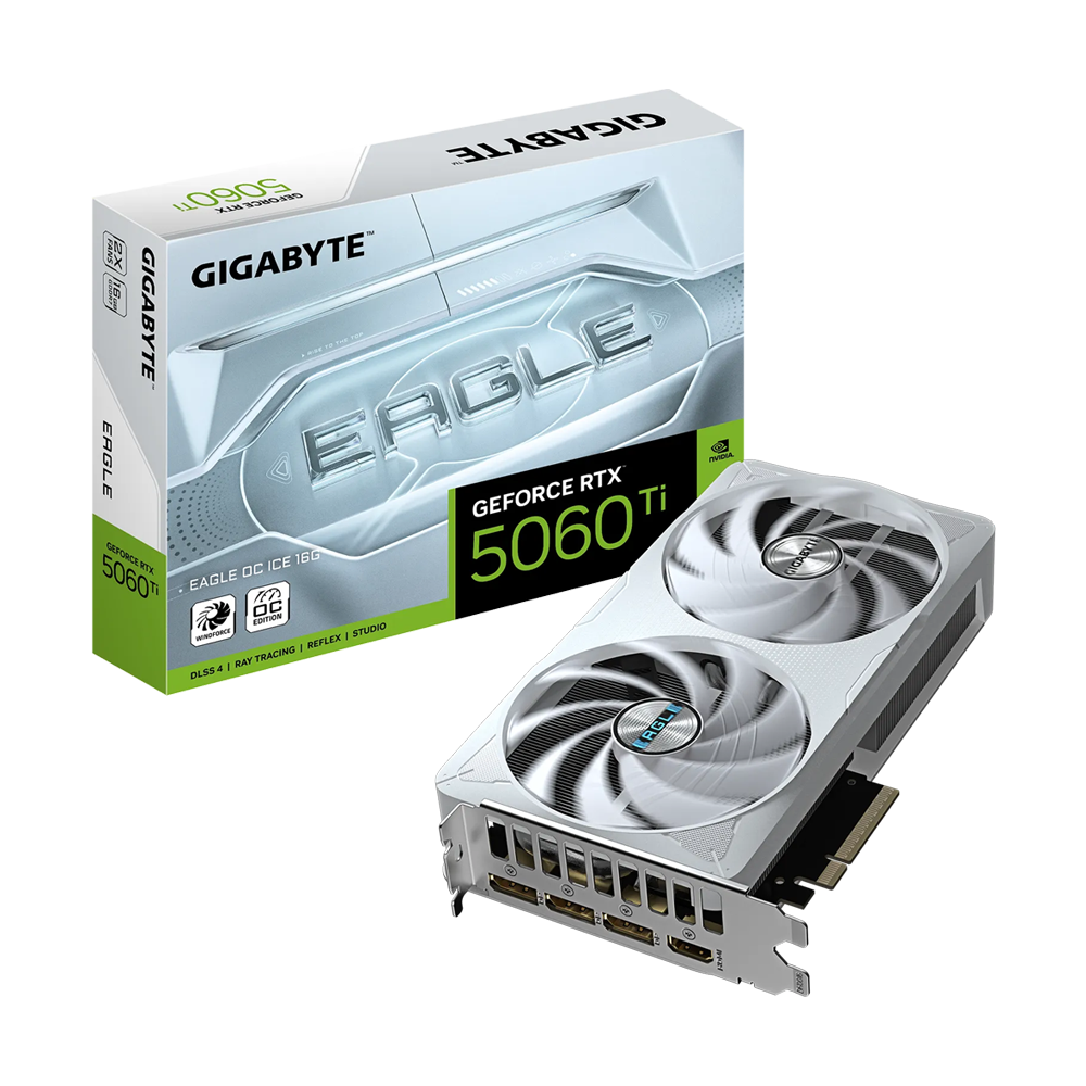 GIGABYTE Nvidia GeForce RTX 5060 Ti Eagle OC ICE 16GB Graphics Card