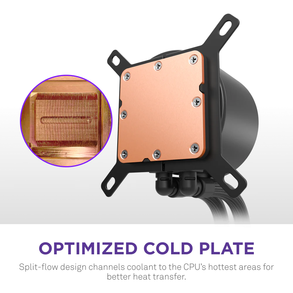 Nzxt Kraken Plus 360mm V2 Display and Radiator Fans AIO Liquid Cooler - Black