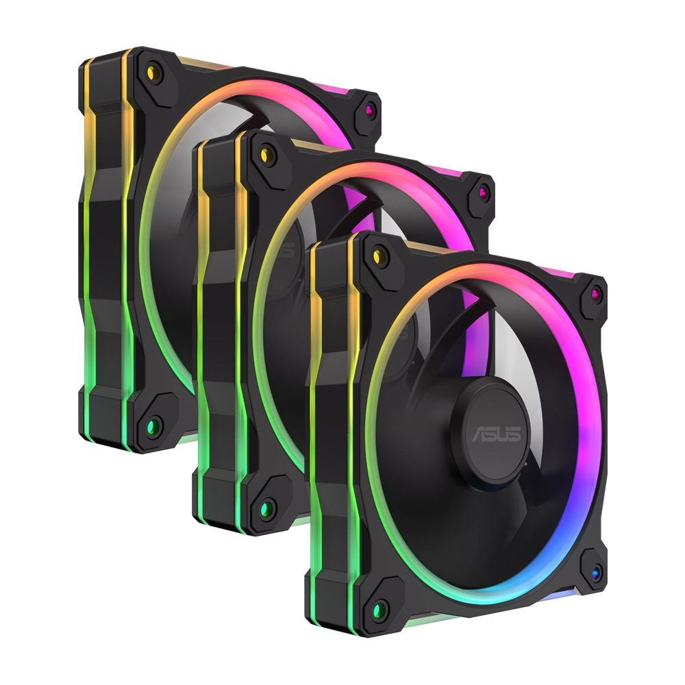 ASUS Prime MR120 ARGB Triple Pack Fan - Black