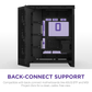 NZXT H9 Flow RGB (2025) Dual-Chamber Mid Tower Case With RGB Fans - All Black