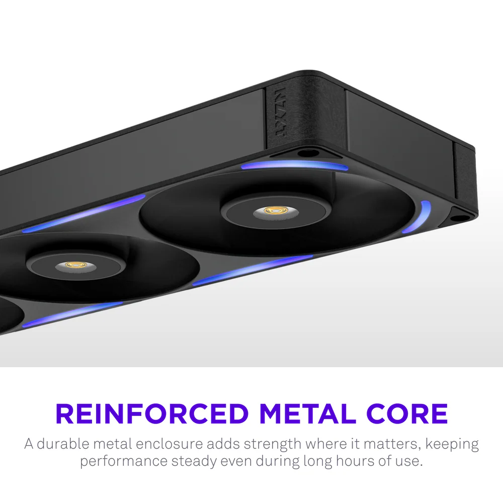 NZXT F360X 360mm Performance RGB Single Frame Case Fan - Black