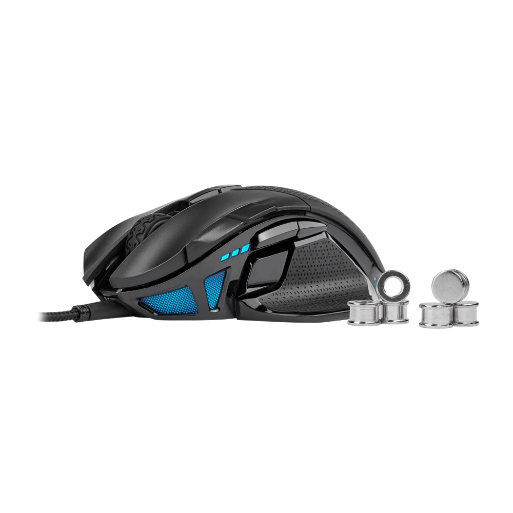 CORSAIR ICUE NIGHTSWORD RGB Wired Tunable FPS Mouse - Black