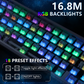 ATTACK SHARK X65 HE Magnetic Switch Wired Gaming Keyboard - White