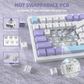 ATTACK SHARK X820 ULTRA Mechanical Wireless Gaming Keyboard - Starlight White