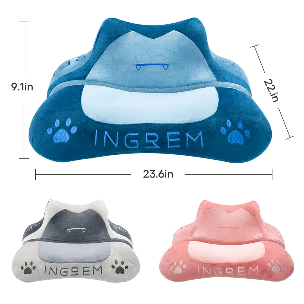 Ingrem Fat Cat Pillow - Blue