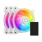Cooler Master MasterFan MF120 HALO2 3 in 1 ARGB Case Fan - White