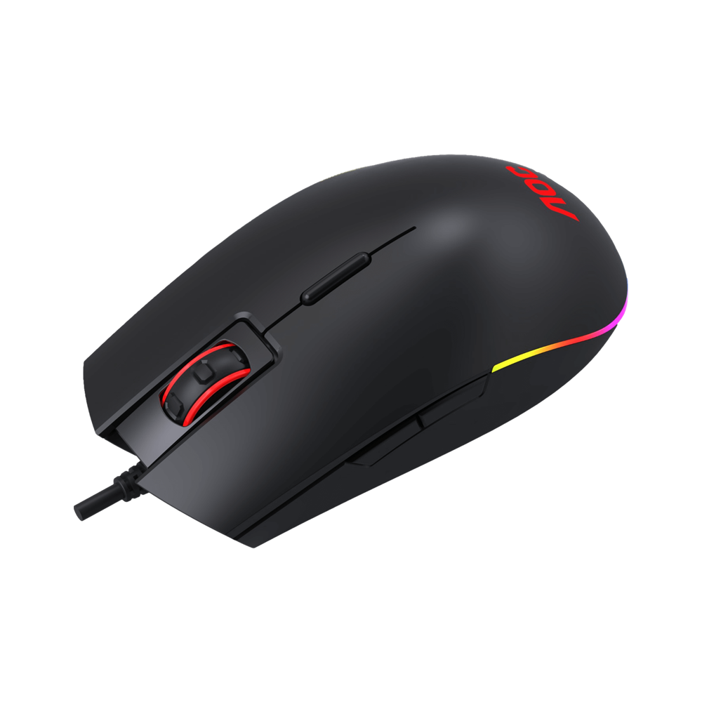 AOC GM500 RGB Wired Gaming Mouse - Black