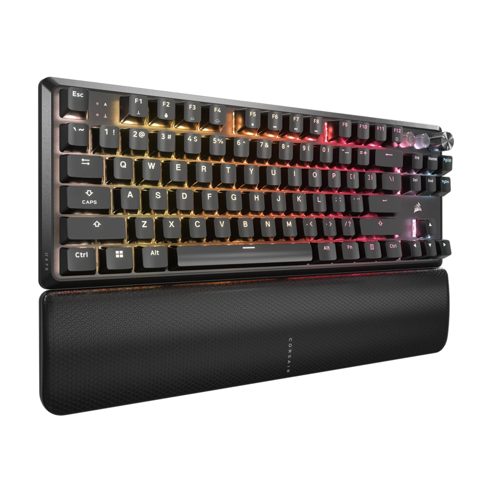 CORSAIR K70 PRO TKL RGB With Rapid Trigger Wired Gaming Keyboard  - Black