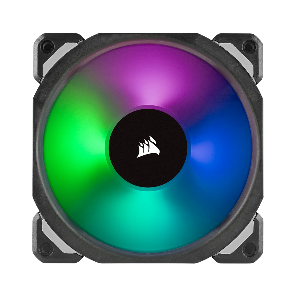 CORSAIR ML120 PRO RGB LED 120mm PWM Premium Magnetic Levitation Fan Single Pack - Black