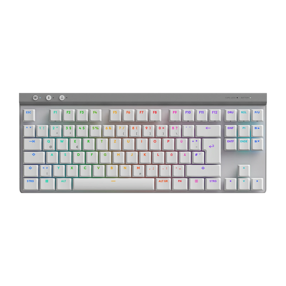 LOGITECH G515 LIGHTSPEED TACTILE TKL Low Profile RGB Wireless Gaming Keyboard - White