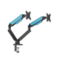 AndaSeat Stealth II Duo A6D-2S Ergonomic Monitor Arm - Black/Blue