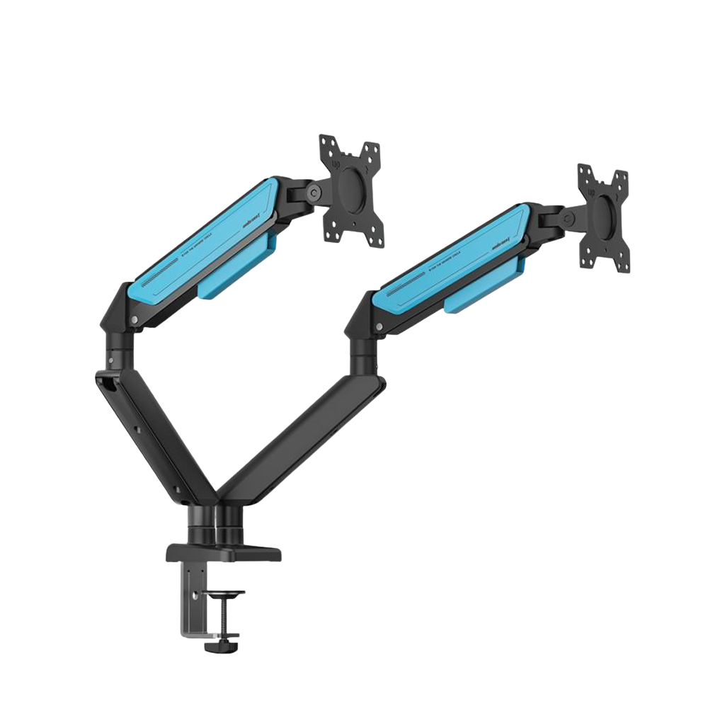 AndaSeat Stealth II Duo A6D-2S Ergonomic Monitor Arm - Black/Blue