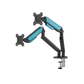 AndaSeat Stealth II Duo A6D-2S Ergonomic Monitor Arm - Black/Blue