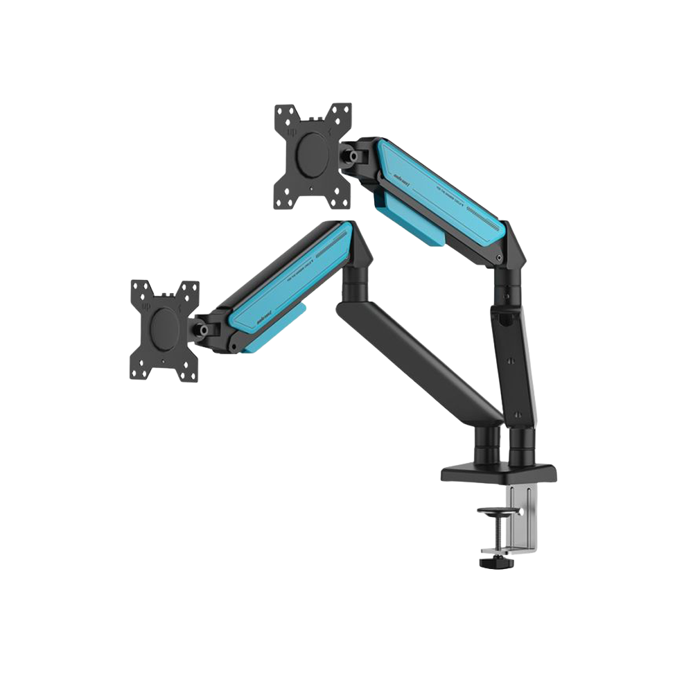 AndaSeat Stealth II Duo A6D-2S Ergonomic Monitor Arm - Black/Blue