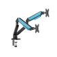 AndaSeat Stealth II Duo A6D-2S Ergonomic Monitor Arm - Black/Blue