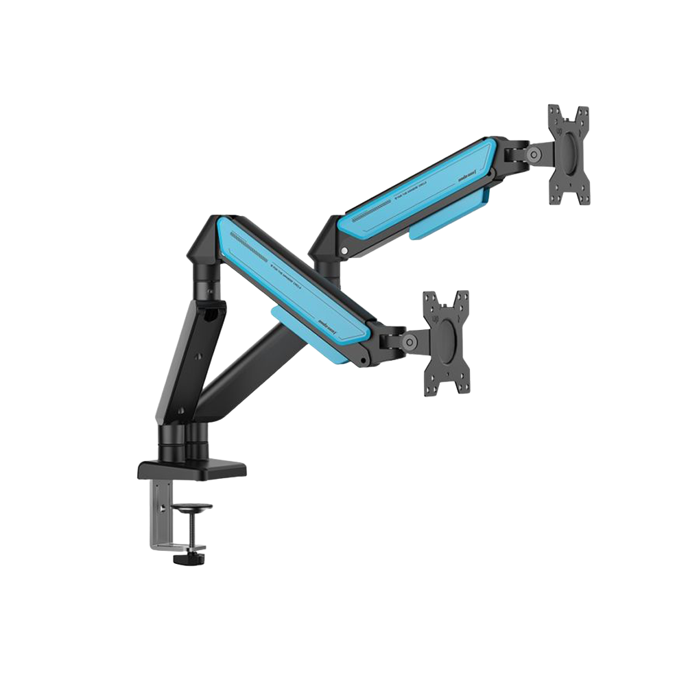 AndaSeat Stealth II Duo A6D-2S Ergonomic Monitor Arm - Black/Blue