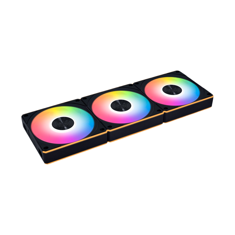 LIAN LI UNI FAN CL Wireless 120mm ARGB Case Fans with Controller 3 Pack - Black