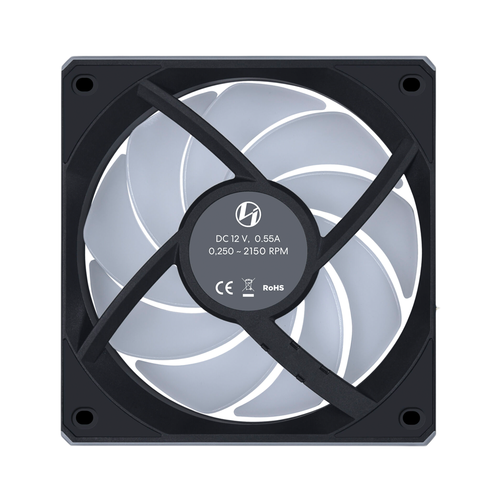 LIAN LI UNI FAN CL Wireless 120mm ARGB Case Fans with Controller 3 Pack - Black