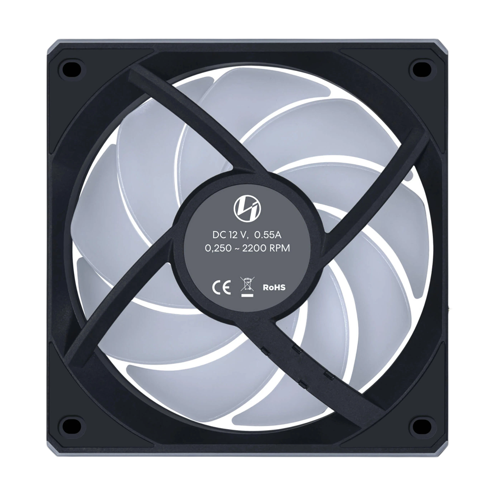 LIAN LI UNI FAN CL Wireless Reverse 120mm ARGB Case Fan - Black