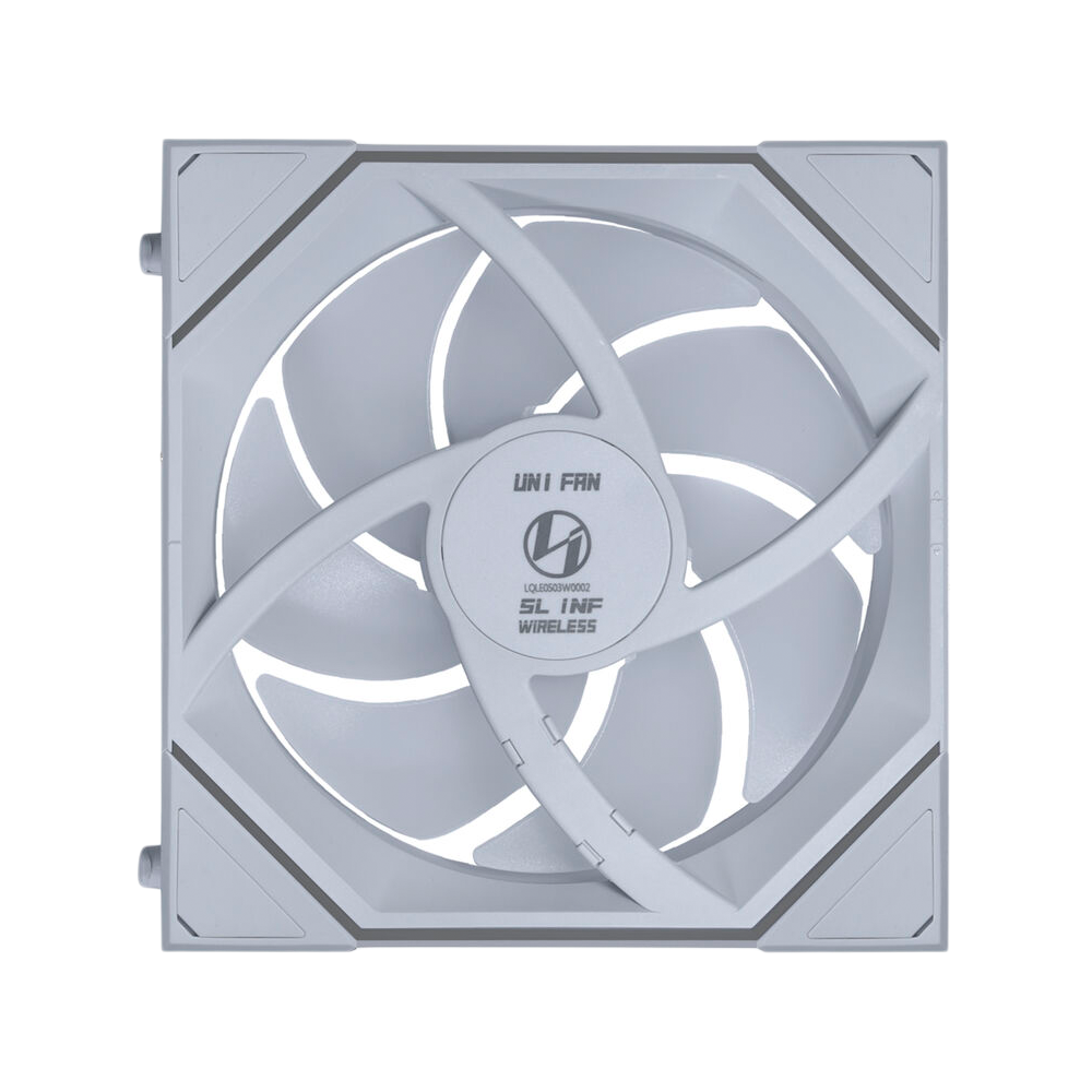 LIAN LI UNI FAN SL-INFINITY Wireless Reverse 120mm 3 Pack ARGB Case Fans with Controller - White