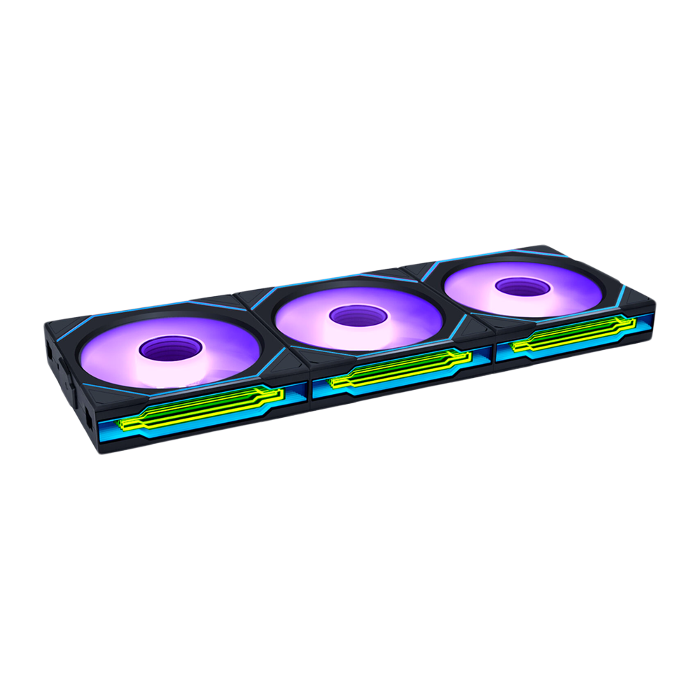 LIAN LI UNI FAN SL-INFINITY Wireless 120mm 3 Pack ARGB Case Fans with Controller - Black