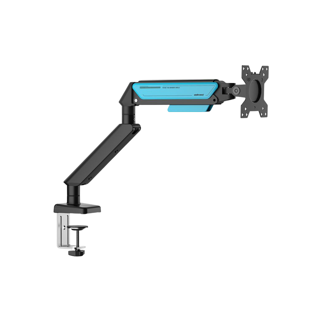 AndaSeat Stealth II A6D-2S Ergonomic Single Monitor Arm - Black/Blue