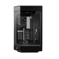 HYTE Dual Chamber Panoramic Tempered Glass ATX Case With 3 Fans - Black