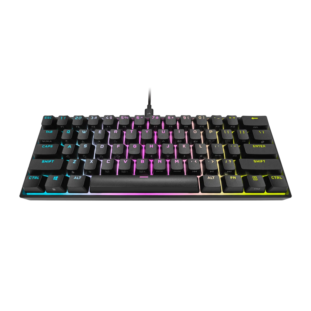 CORSAIR K65 MINI RGB Wired MX Red Mechanical Keyboard - Black