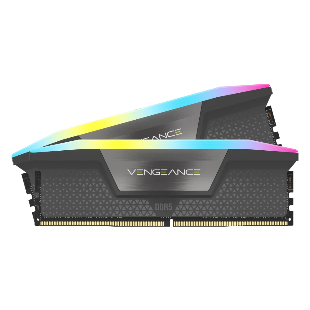 CORSAIR VENGEANCE RGB 32GB (2x16GB) DDR5 6000MT/s CL38 Memory Intel XMP & AMD EXPO - GREY