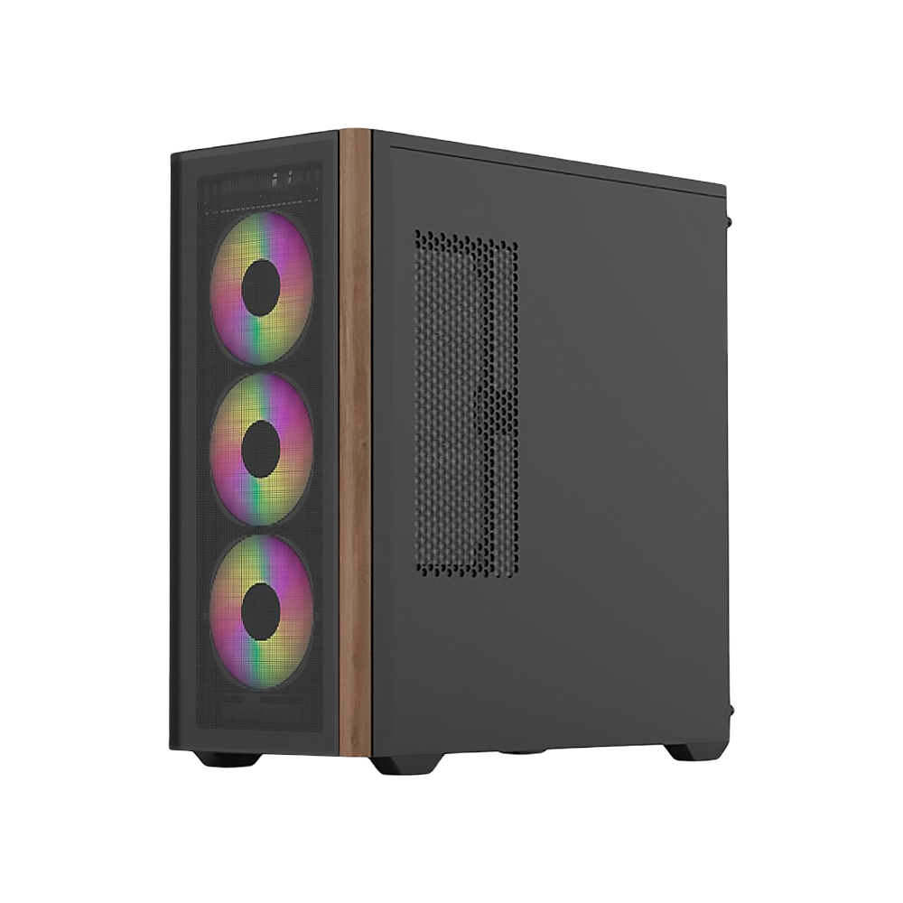 AEROCOOL D501A-G V2 ARGB Case - Black