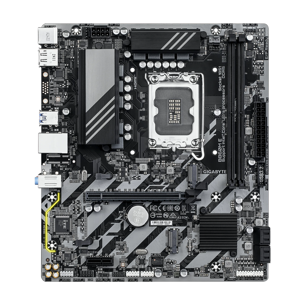 GIGABYTE B860M-E DDR5 Motherboard - Black