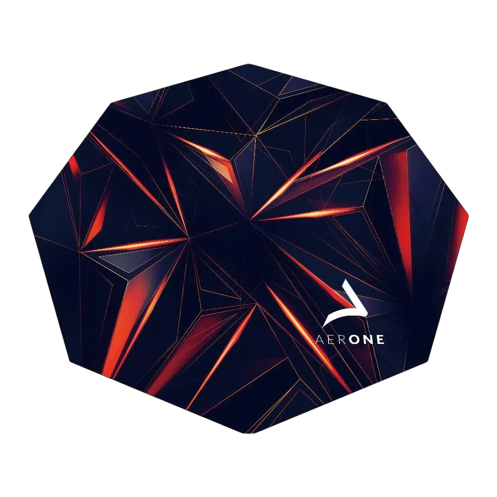 Aerone Red Glass Floor Mat