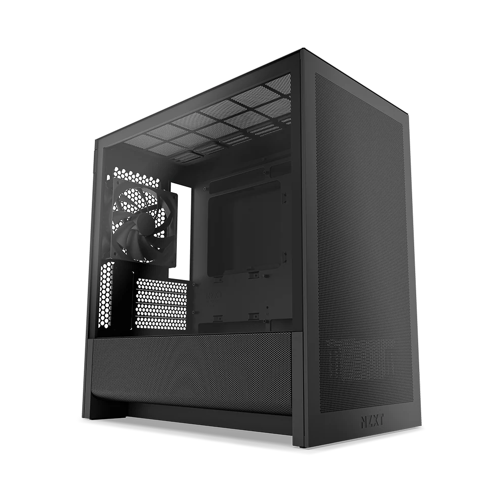 NZXT H3 Flow (2025) micro-ATX Mid Tower Case - All Black