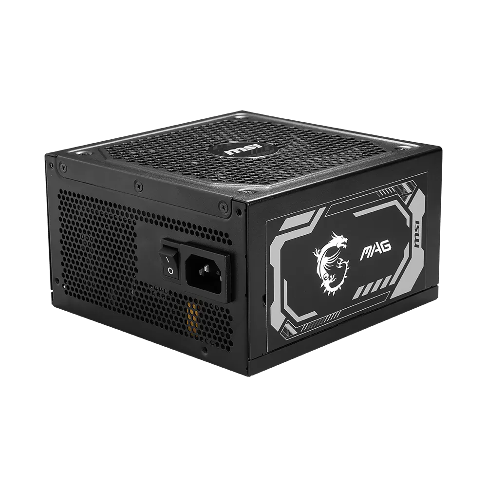 MSI MAG A1000GL 1000W PCIE 5V Full Modular 80 Plus Gold ATX3.1 Power Supply - Black