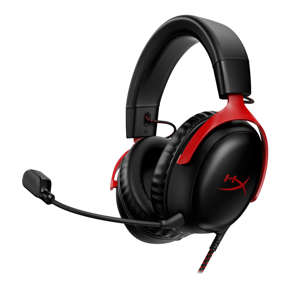 HyperX CLOUD III Wired Gaming Headset - Black/Red