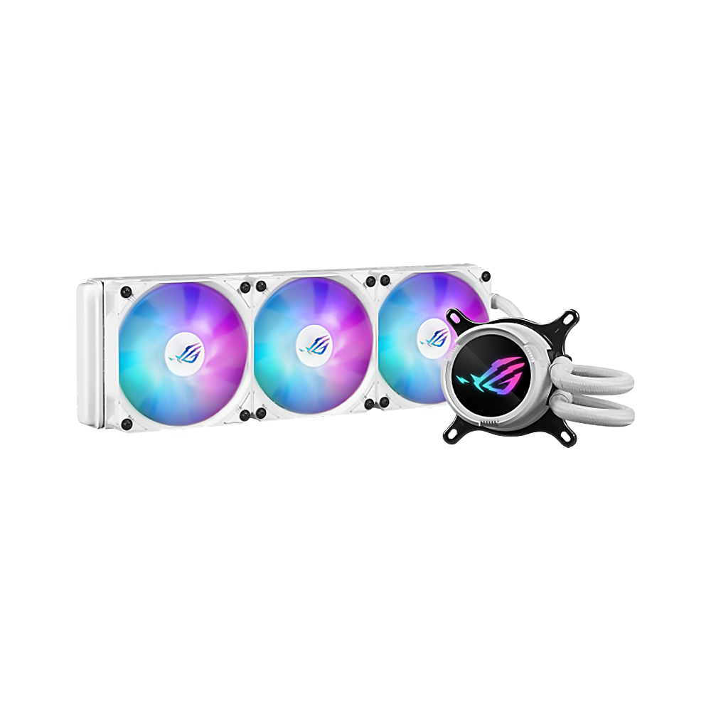 ASUS ROG STRIX LC III 360 ARGB LCD Liquid Cooler - White