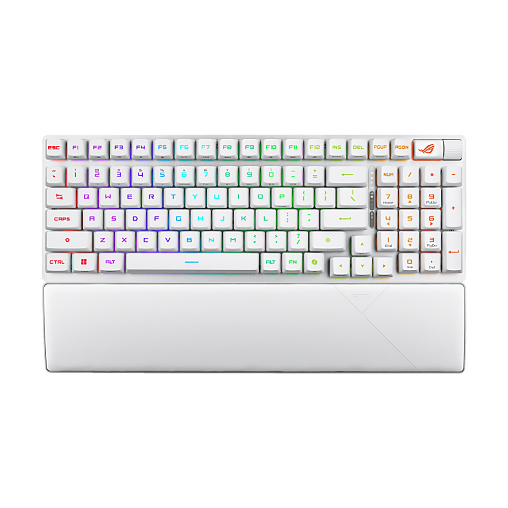 ASUS X902 SCOPE II 96 RX Wireless ABS Keycaps Gaming Keyboard Arabic - White