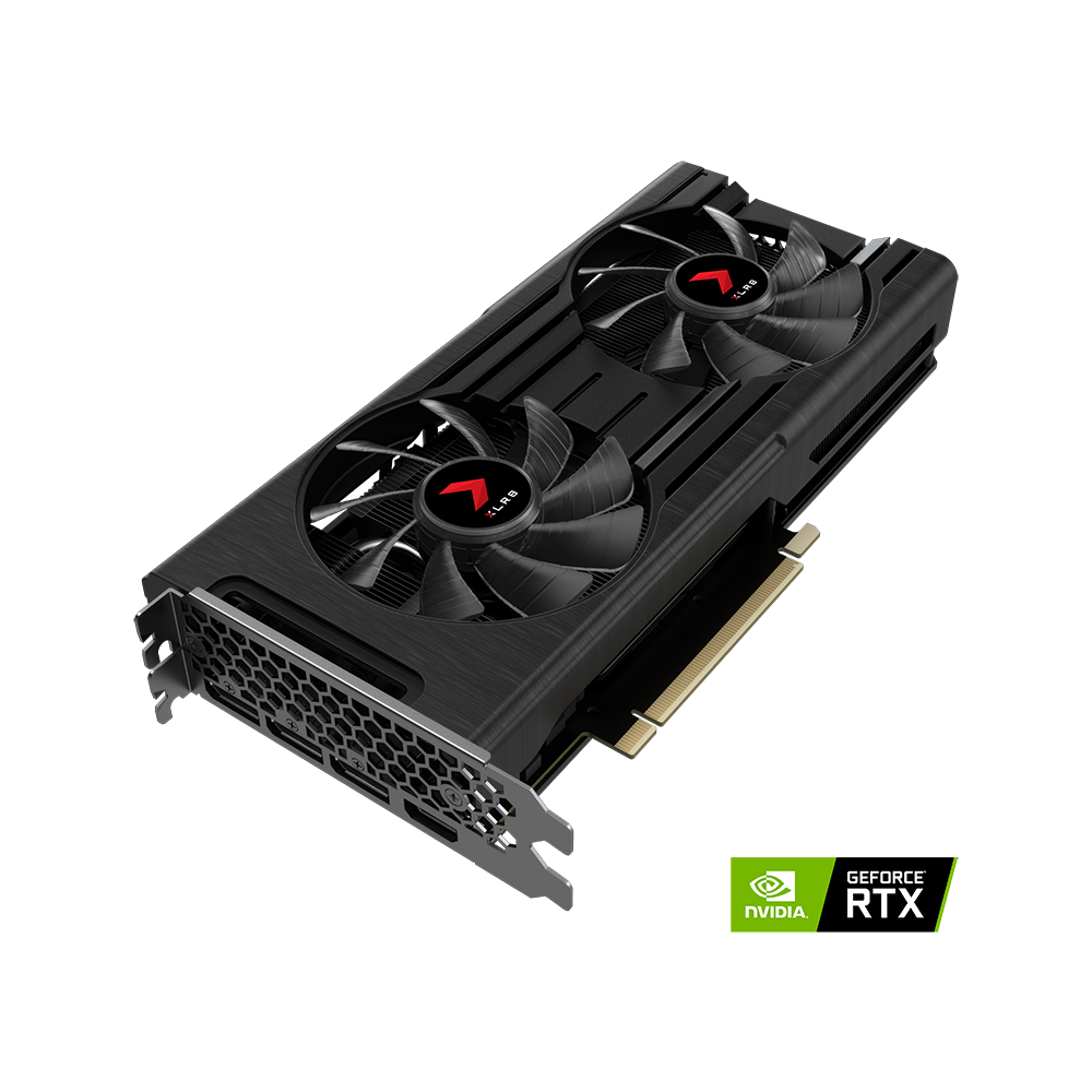 PNY Nvidia GeForce RTX 3050 XLR8 GAMING REVEL EPIC-X RGB DUAL FAN Graphic Card - Black