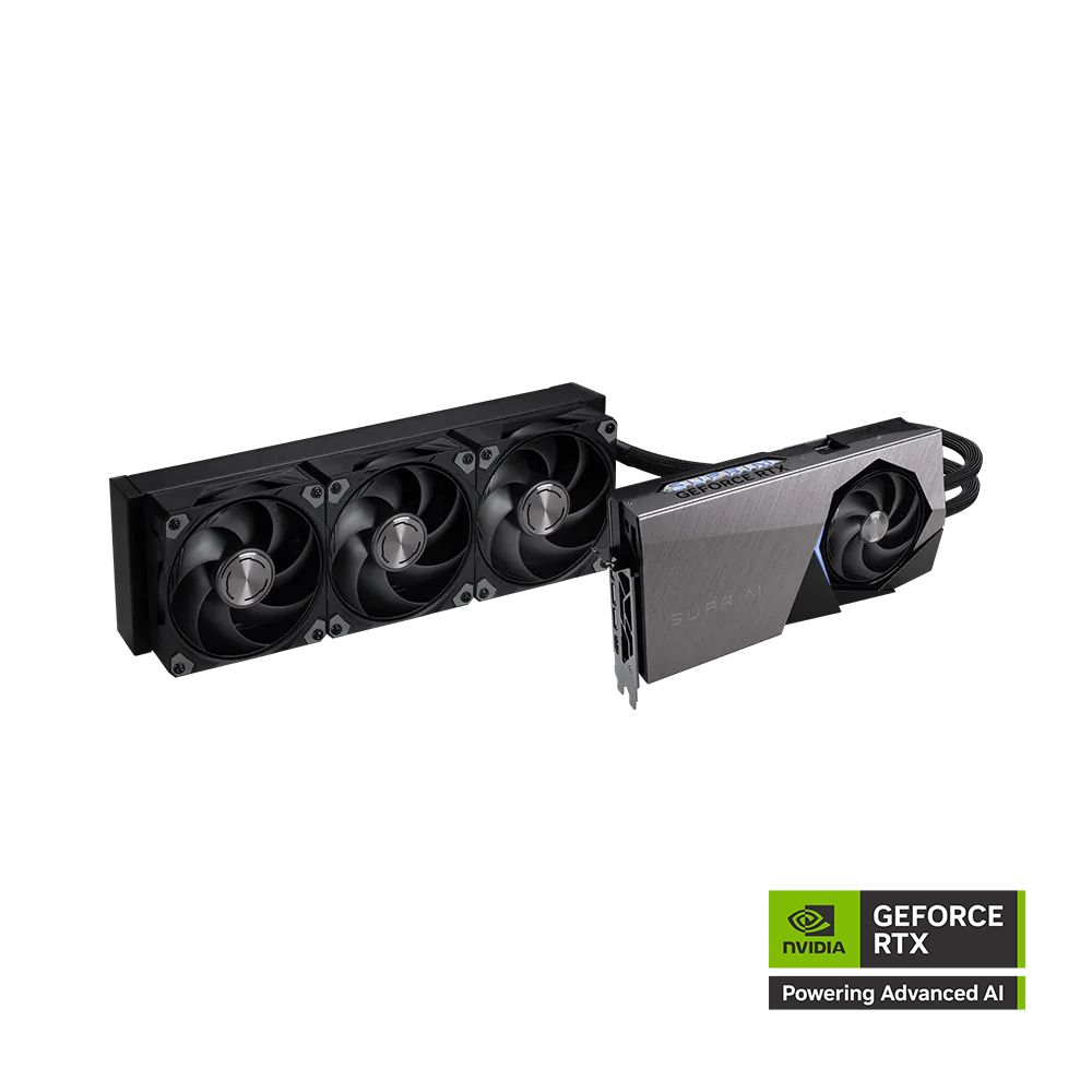 MSI SUPRIM LIQUID SOC Nvidia GeForce RTX 5090 32GB Graphic Card - Black