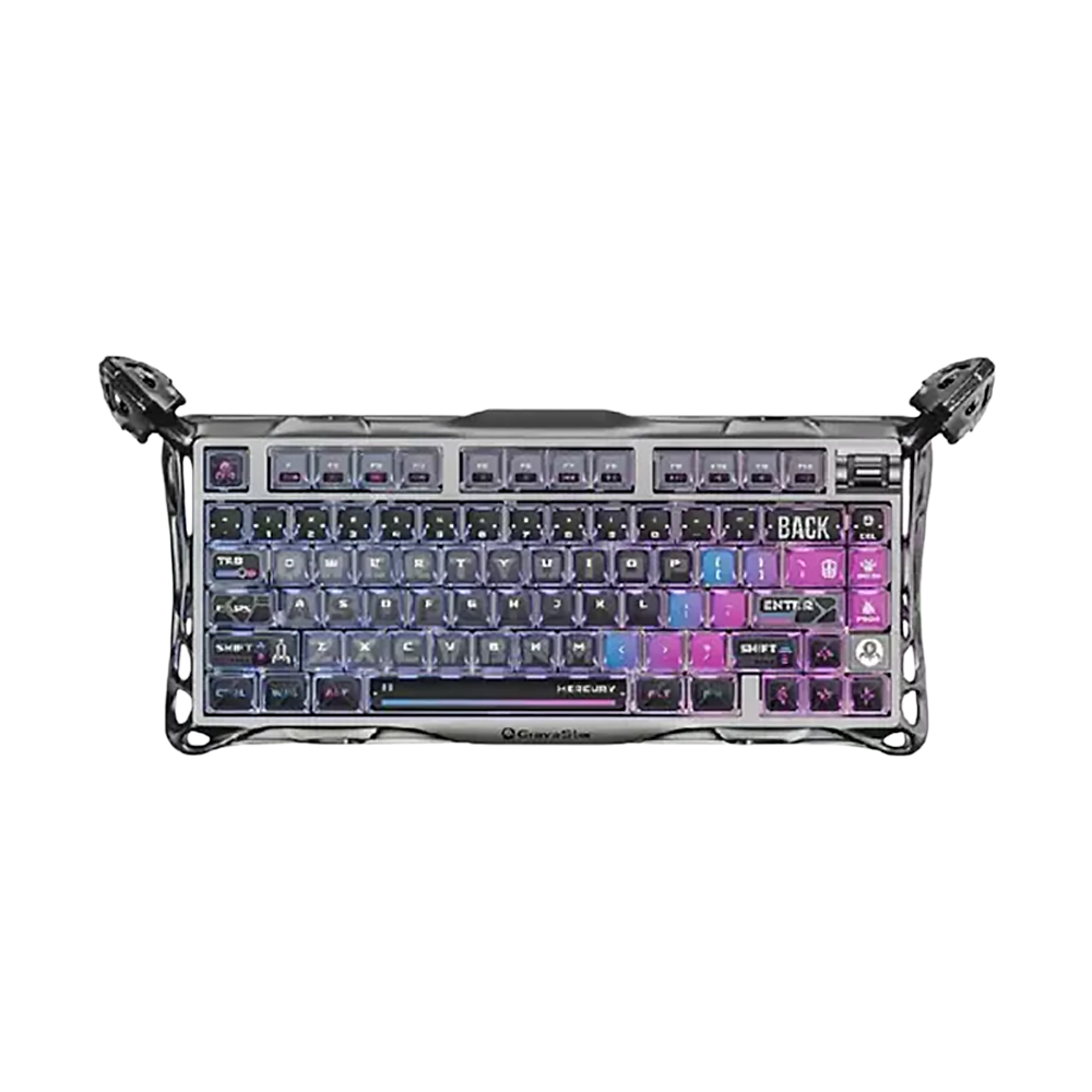 GravaStar Mercury K1 Pro 75% Mechanical Wireless Gaming Keyboard - Cyberpunk