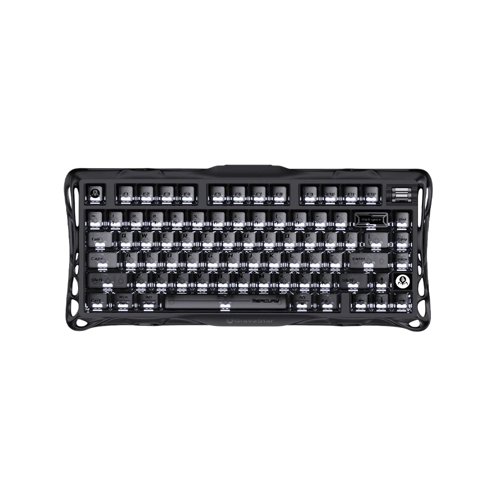 GravaStar Mercury K1 75% Mechanical Wireless Gaming Keyboard - Stealth Black