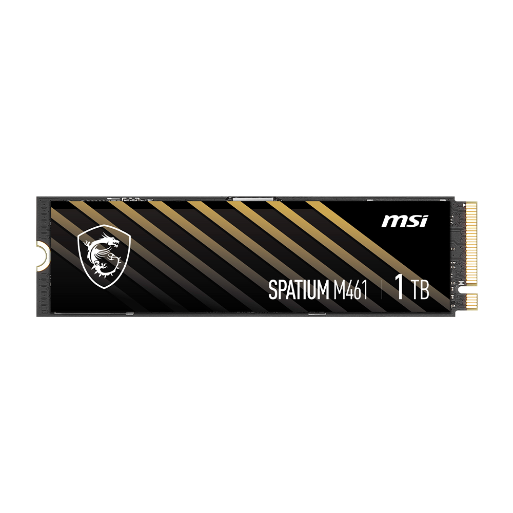 MSI SPATIUM M461 M.2 2280 PCIe GEN4x4 NVMe SSD (R:5,000 MB/s W:3,200 MB/s) - 1TB