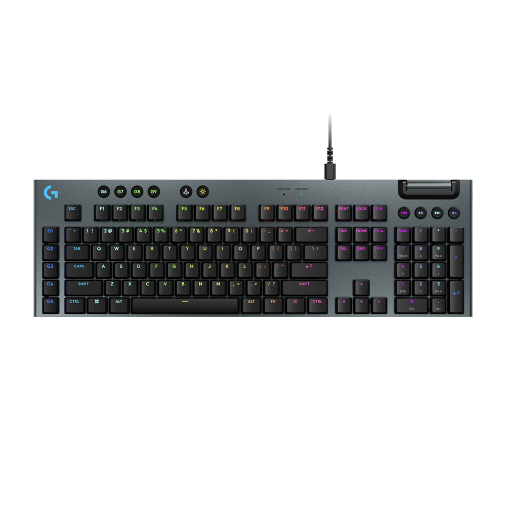 LOGITECH G915 X TACTILE Low Profile RGB Wired Gaming Keyboard - Black