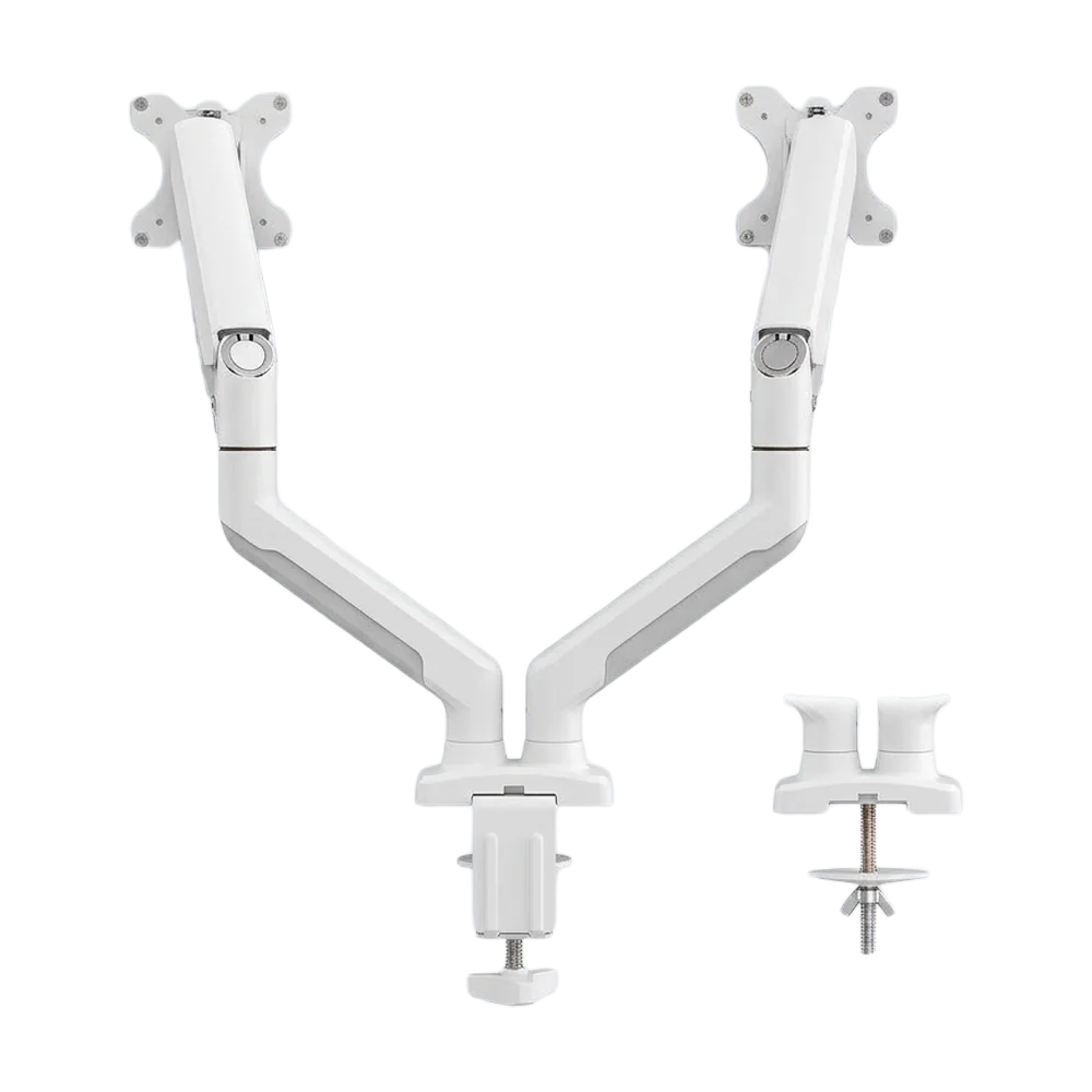 Gamvity Dm09-02 Dual Monitor Stand 13-32 Inch - White